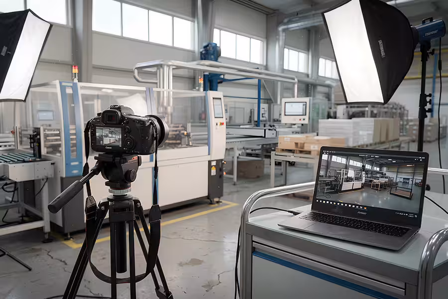 Industrial and factory photography services capturing manufacturing processes